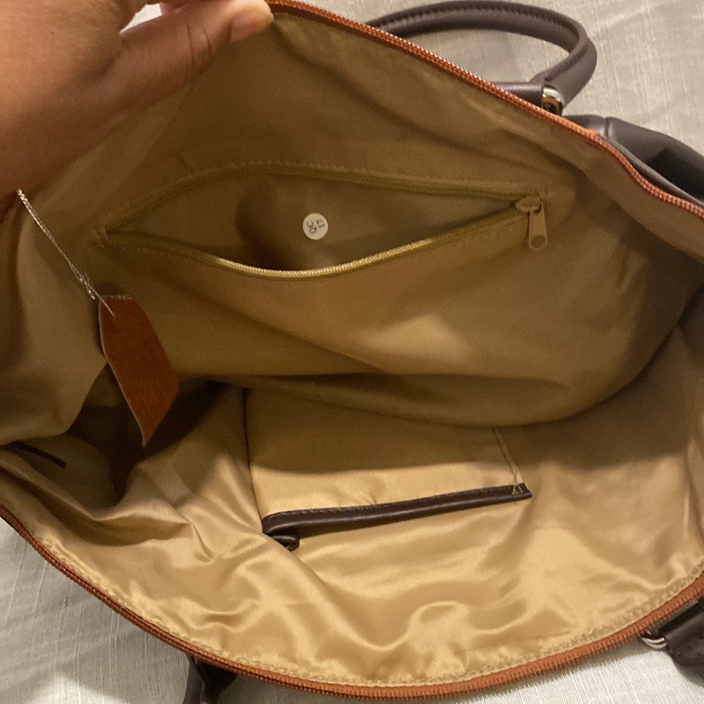 Two shades of brown Arielle purse. - Picture 2 of 3